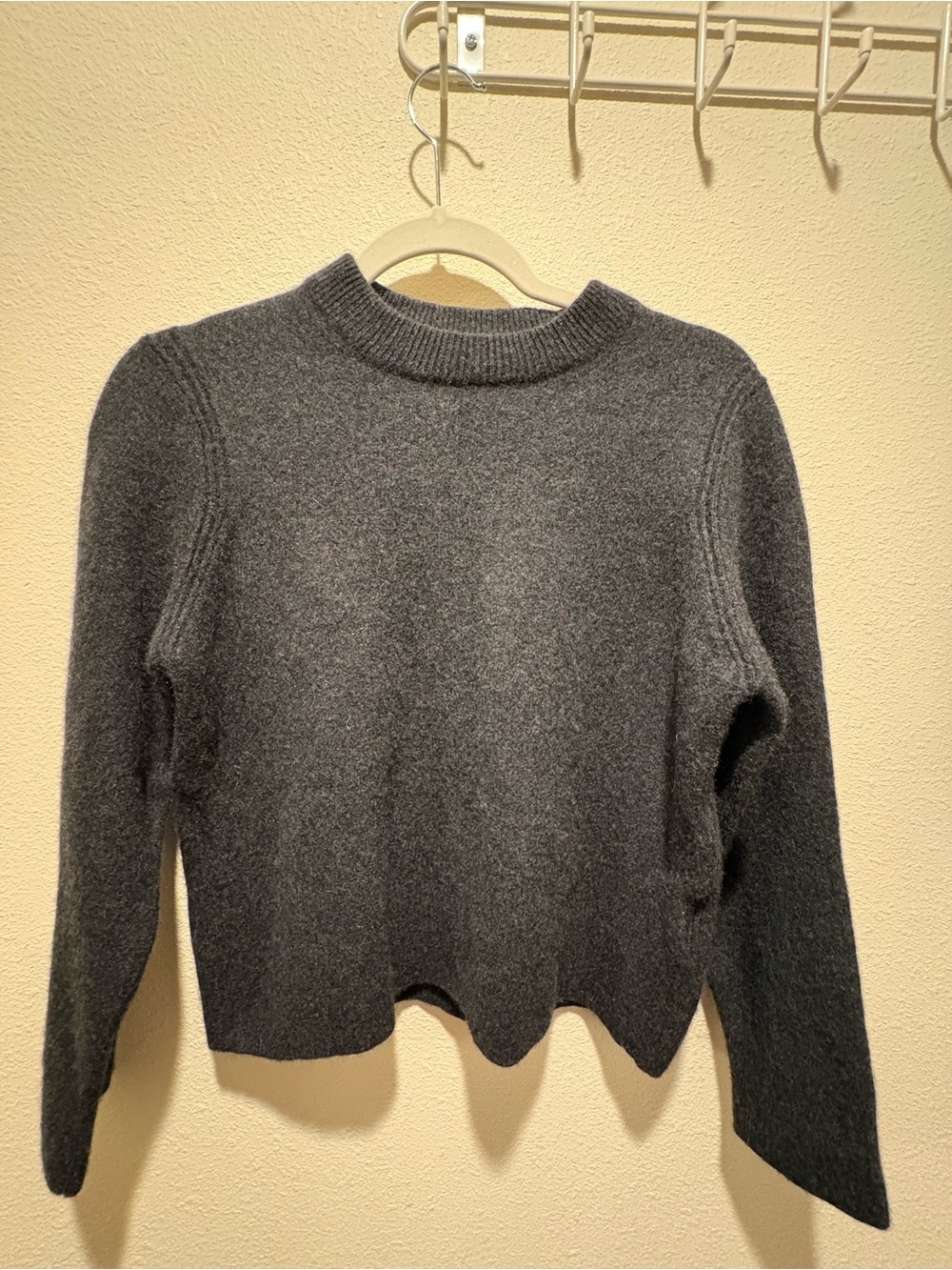 COS 100% Cashmere Women's Charcoal Crewneck Sweater